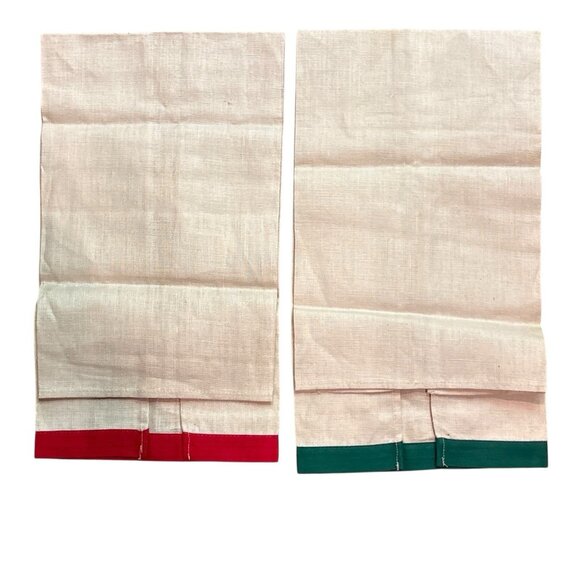 Pair of Pure Linen Tea/Kitchen Fruit Decor Towel 28” x 16” - Picture 2 of 2